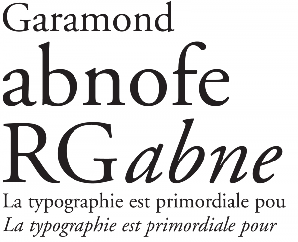 Garamond - Typofonderie