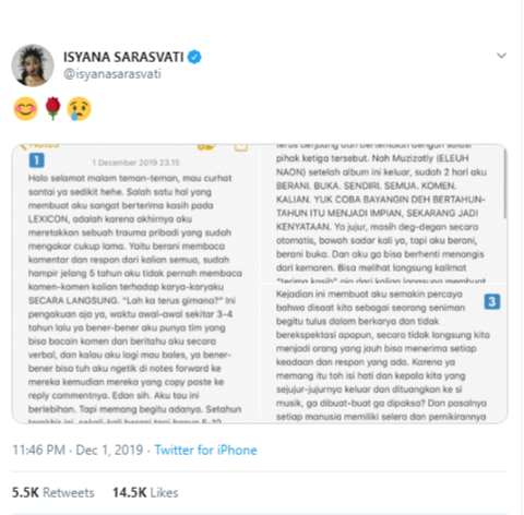 Isyana Sarasvati Berani Baca Komentar di Media Sosial Karena LEXICON